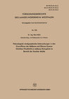 Buchcover Palynologisch-stratigraphische Untersuchungen in den Grenzflözen der Mittleren und Oberen Essener Schichten (Westfal B) 