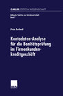 Buchcover Kontodaten-Analyse für die Bonitätsprüfung im Firmenkundenkreditgeschäft