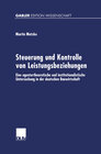 Buchcover Steuerung und Kontrolle von Leistungsbeziehungen