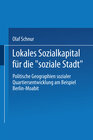 Buchcover Lokales Sozialkapital für die „soziale Stadt“