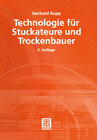 Buchcover Technologie für Stuckateure und Trockenbauer