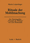 Buchcover Der Parteitagsfilm „Triumph des Willens“ von Leni Riefenstahl
