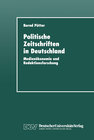 Buchcover Politische Zeitschriften in Deutschland