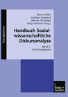 Buchcover Handbuch Sozialwissenschaftliche Diskursanalyse