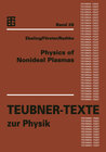 Buchcover Physics of Nonideal Plasmas