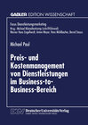 Buchcover Preis- und Kostenmanagement von Dienstleistungen im Business-to-Business-Bereich