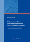 Buchcover Performanceanalyse mittels verallgemeinerter Data Envelopment Analysis
