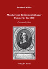 Buchcover Musiker und Instrumentenbauer Pommerns bis 1800