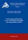 Buchcover Verfassungsgerichtsbarkeit in der Tschechischen Republik und ausgewählten Staaten