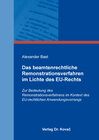 Buchcover Das beamtenrechtliche Remonstrationsverfahren im Lichte des EU-Rechts