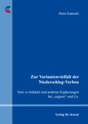 Buchcover Zur Variantenvielfalt der Niederschlag-Verben