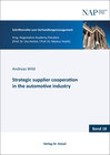 Buchcover Strategic supplier cooperation in the automotive industry