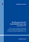 Buchcover Die Bürgersprache der Stadt Bielefeld in der Zeit von 1578–1747
