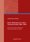 Buchcover Kleine Bibliothek der frühen Nietzsche-Kritik (1889–1905)