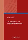 Buchcover Der Nießbrauch am GmbH-Geschäftsanteil