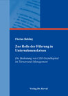 Buchcover Zur Rolle der Führung in Unternehmenskrisen