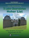 Buchcover 70 Jahre Observatorium Hoher List - Sieben Jahrzehnte astronomische Beobachtung in der Eifel.