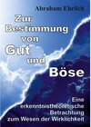 Buchcover Zur Bestimmung von Gut und Böse - Abraham Ehrlich (ePub)