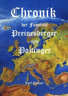 Buchcover Chronik der Familien Preinesberger und Pojtinger