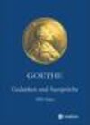 Buchcover Goethe. Gedanken und Aussprüche