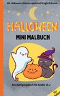 Buchcover Halloween Mini Malbuch Reisemalbuch Beschäftigungsbuch für Kinder ab 2