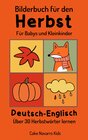 Buchcover Bilderbuch für den Herbst Deutsch-Englisch 30+ Herbstwörter Lernen für Babys und Kleinkinder ab 1