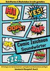 Buchcover Comic Zeichnen Lernen Geräuschwörter Soundwörter Ideenbuch und Übungsheft Band 2 für Kinder Teenager Erwachsene