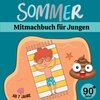 Buchcover Sommer Mitmachbuch für Jungen Aktivitätsbuch Malbuch mit Ausmalseiten, Labyrinthen, Wimmelbildern Entspannung für clever