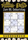 Buchcover 86 Geburtstag Geschenk | Alles Gute zum 86. Geburtstag - Sudoku