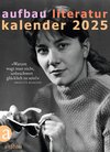 Buchcover Aufbau Literatur Kalender 2025