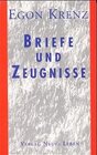 Buchcover Briefe und Zeugnisse