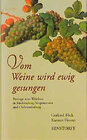 Buchcover Vom Weine wird ewig gesungen