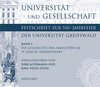Buchcover Universität und Gesellschaft