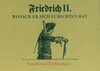 Buchcover Friedrich II. Wonach er sich zu richten hat