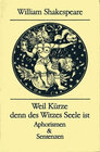 Buchcover Weil Kürze denn des Witzes Seele ist