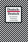 Buchcover Deutsch-Deutsch