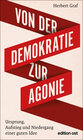 Buchcover Von der Demokratie zur Agonie