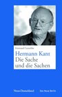 Buchcover Hermann Kant - Die Sache und die Sachen