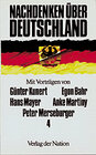 Buchcover Nachdenken über Deutschland 4