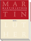 Buchcover Lateinisch-Deutsche Studienausgabe / Martin Luther: Lateinisch-Deutsche Studienausgabe Band 1