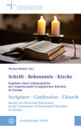 Buchcover Schrift – Bekenntnis – Kirche // Scripture – Confession – Church