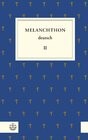 Buchcover Melanchthon deutsch II