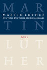 Buchcover Martin Luther: Deutsch-Deutsche Studienausgabe Band 1