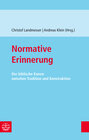 Buchcover Normative Erinnerung