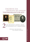 Buchcover Dokumente zur Geschichte des Thomaskantorats