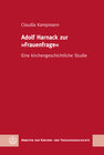 Buchcover Adolf Harnack zur »Frauenfrage«
