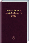 Buchcover Kirchlicher Amtskalender 2022 – rot