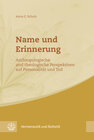 Buchcover Name und Erinnerung