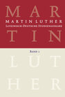 Buchcover Martin Luther: Lateinisch-Deutsche Studienausgabe Band 1