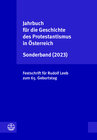 Buchcover Jahrbuch für die Geschichte des Protestantismus in Österreich Sonderband (2023)
